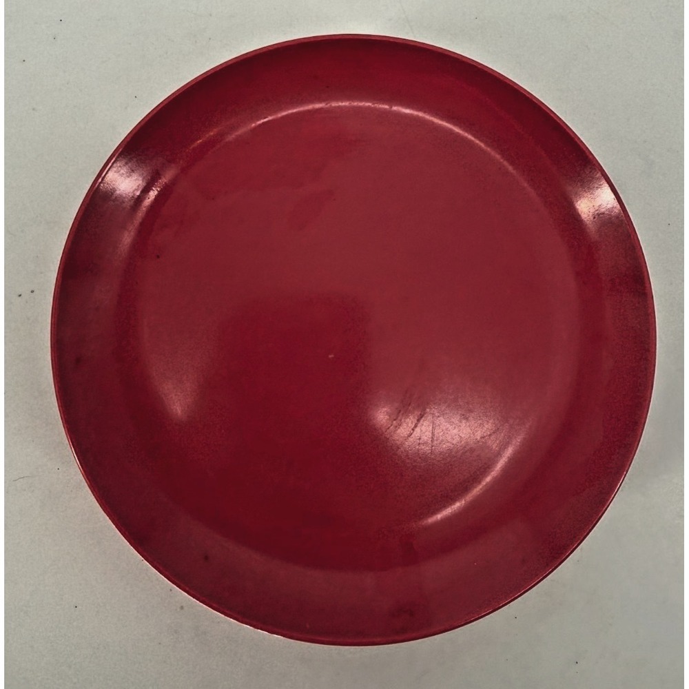 Stetson Sun Valley Melmac Raspberry Pink Dessert Plates‎ Set 7 Retro USA